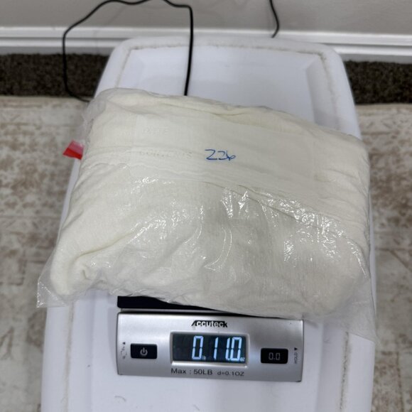 We The Free Shirt Womens Medium White Asymmetrical Linen Blend Boho Long Sleeve - Picture 12 of 12